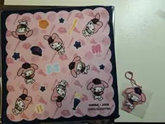 侍JAPAN×サンリオ、マイメロディ E賞ハンドタオル＆F賞アクリルキーホルダー