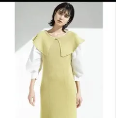 ラグナムーン ビッグカラードッキングニットワンピース