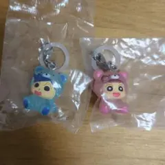 クレヨンしんちゃん めじるしアクセサリー みんなでくまパジャマ 2個セット