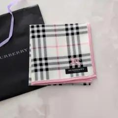 BURBERRY ハンカチ ノバチェック ピンクのサムネイル
