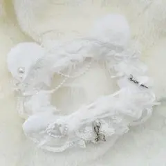 トレカケース♡硬質ケース♡レースデコ♡横型♡白♡くま♡天使♡メルヘン♡