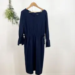 T1306 ロートレアモン　美品ワンピース　ネイビー　M 綺麗め　オケージョン