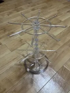 アクリル製回転ジュエリースタンド