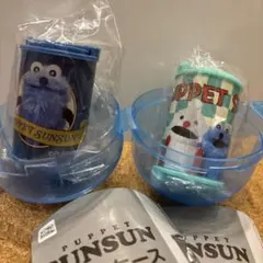 パペットスンスン コインケース ブルー コインシリンダー ガチャ スンスン