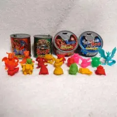 レア★ポケモンのかんづめ　4点　赤　緑　青　初期　25体　当時物　消しゴム