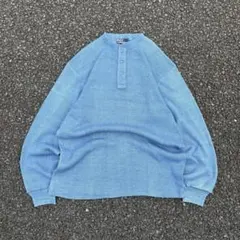 90s Polo by Ralph Lauren ヘンリーネック　ロンT 水色