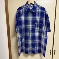 美品 USA製 CALTOP/キャルトップ オンブレ チェック柄シャツ XXL