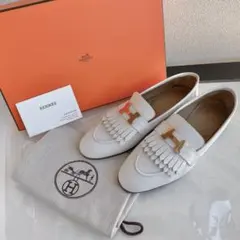 【1/18まで出品】未使用 HERMES モカシンパリ 36.5 ホワイト 2026年最新】モカシンパリ 36.5の人気アイテム - メルカリ