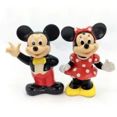 当時物 東京ディズニーランド ミッキー ミニー ソフビ フィギュア 貯金箱のサムネイル
