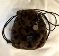 niko and... ヒョウ柄ファーバッグ