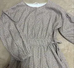 花柄 長袖 ロングワンピース　エヘカソポ