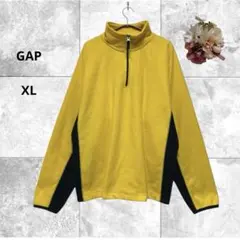 ギャップ　ハーフジップフリース　トップス　プルオーバー　カジュアル　配色　XL