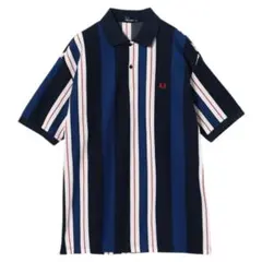 完売品 フレッドペリー beams別注 90s ストライプ ポロシャツ 半袖 L