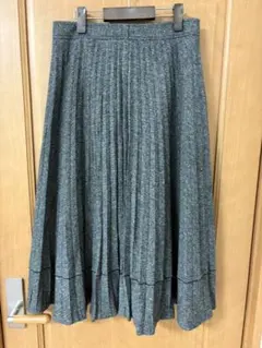 CORDIER グレー プリーツロングスカートのサムネイル