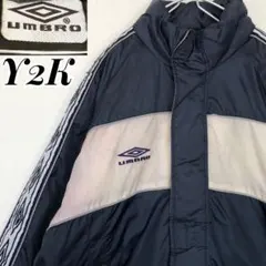 UMBRO 90s 中綿入り　刺繍ロゴ　ナイロンジャケット　太アーム