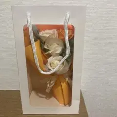 비누 꽃/꽃다발/오렌지/선물 가방/선물/선물