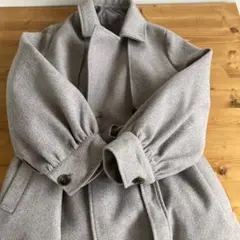 グレー ロングコート サイズF