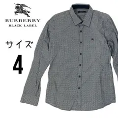 バーバリーブラックレーベル 長袖シャツ 総柄 メンズ4
