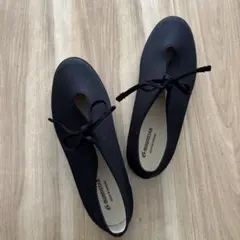 ムーンスター　ブラック フラットシューズ