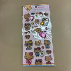 ハローキティ キラキララインストーンシール　日焼けキティ　シール