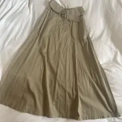 SENSE OF PLACE ベージュ フレアスカート