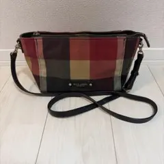 クレストブリッジ ブルーレーベル ショルダーバッグ　赤チェック　PVCのサムネイル