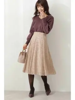 proportion body dressing フロッキーレーススカート