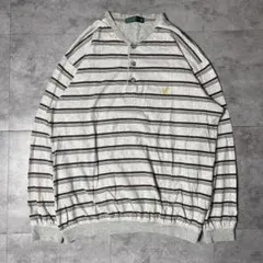 Lyle & Scott ヘンリーネック 長袖カットソー ボーダー柄のサムネイル