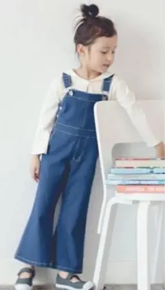 BARNING by BEANS デニムオーバーオール 120