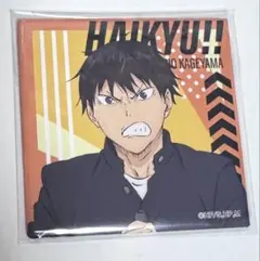 ハイキュー　烏野 影山飛雄　スクエア缶バッジ