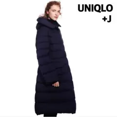 新品タグ付 ユニクロ +J ウルトラライトダウンフーデットコート パッカブル