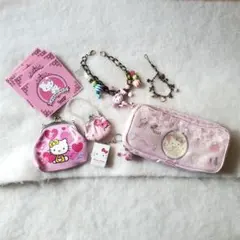 【ハローキティ】まとめ売り ポーチ コインケース キーホルダー メモ帳 サンリオ