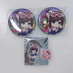 逆転裁判 中国限定カフェ ミニアクリルスタンド 缶バッジ 宝月茜 3点セット