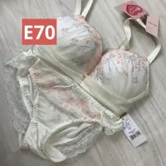 E70 tutuanna ブラショーツセット 運命のブラ　ノンワイヤー