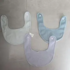 リブ編みスタイ3枚セット