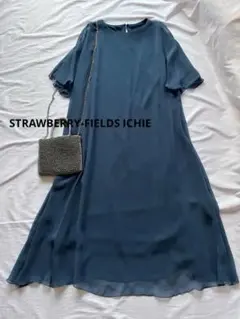 ストロベリーフィールズ　ICHIE シアー　フレアスリーブドレス　結婚式　二次会