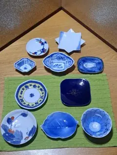 【オールド香蘭社、オールド深川製磁　他】陶磁器小皿10枚セット