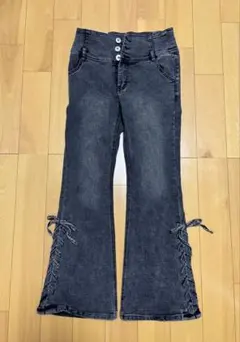 OLIVE des OLIVE フレアパンツ サイドリボンのサムネイル