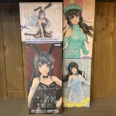 新品未開封　青ブタ　桜島麻衣　Coreful フィギュア　4点セット