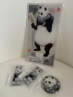 呪術廻戦 まるくじ 和風スタイル パンダ アクスタセット