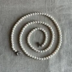 N113 ネックレス ベビーパール 本真珠 アクセサリー レトロ 