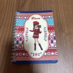 リカちゃん 縦Wリングノート ドット方眼 A6 レトロポップ