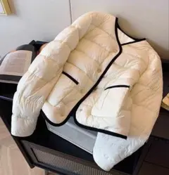 アイボリー キルティングジャケット