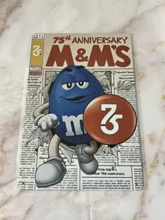 ブリキ看板 m&m's ブルー インテリア雑貨 アメリカン雑貨 メタルサイン