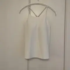 UNIQLO クレープジャージブラトップ ホワイト M