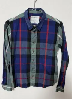 フォークアンドスプーン　アーバンリサーチドアーズ長袖チェックシャツ