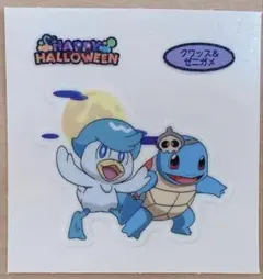 ポケモンパンシール　デコキャラシール　デコキャラシール220 クワッス　ゼニガメ
