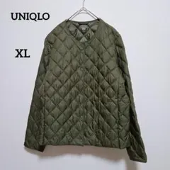 最終【美品】ユニクロ パフテックキルティングジャケット XL カーキ