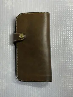 iPhone15 手帳型ケース【左手持ち用】　FUKURO 栃木レザー
