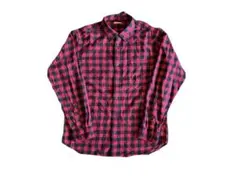 ひ*さ様 GU チェックシャツ　赤　黒　美品